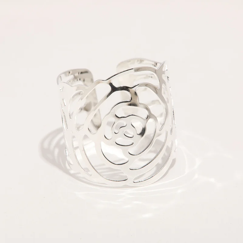 Napkin Holder Rings-Hollow(Sliver) - Image 18