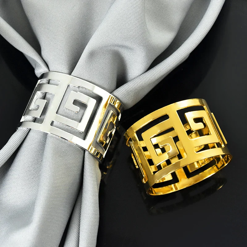 Napkin Holder Rings-Versace(Sliver) - Image 6