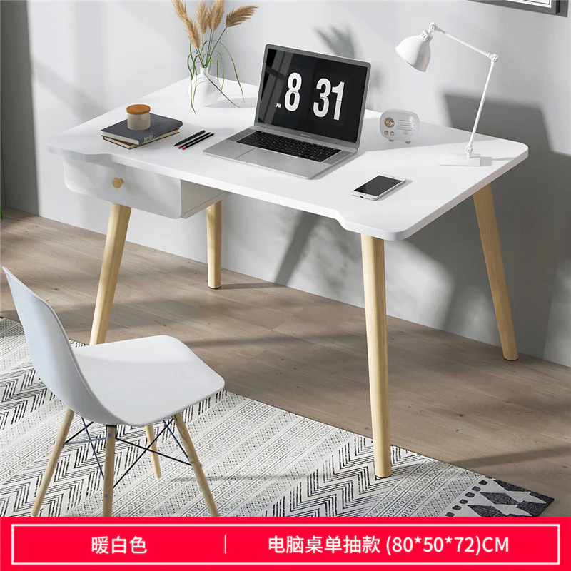 Nordic Modern Computer Study Table-White - Image 2
