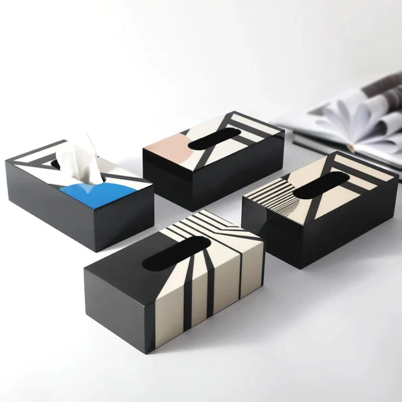 Nordic Style Wooden Tissue Box
