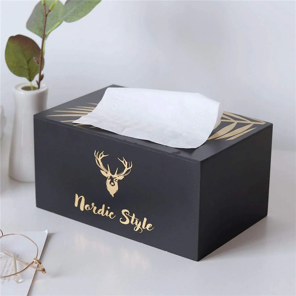 Nordic Style Wooden Tissue Box SA2405-23 - Image 4