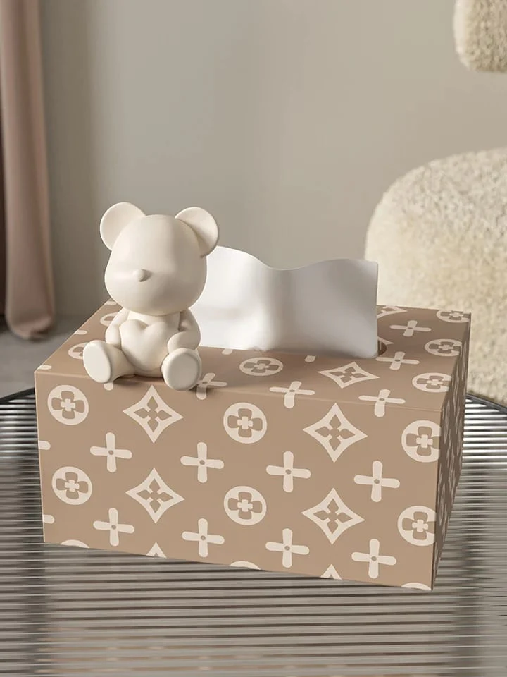 Nordic Style Wooden Tissue Box-5488Versace(SA2405-24) - Image 4