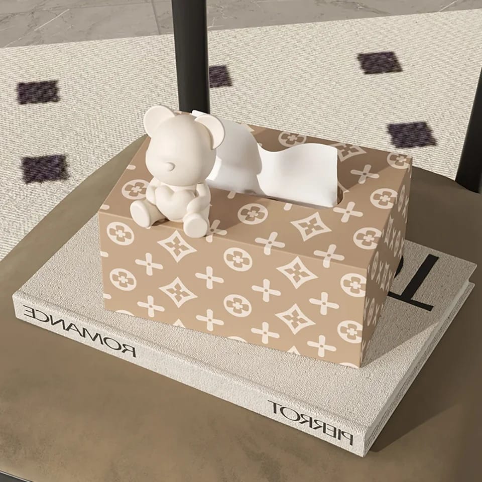 Nordic Style Wooden Tissue Box-5488Versace(SA2405-24) - Image 5