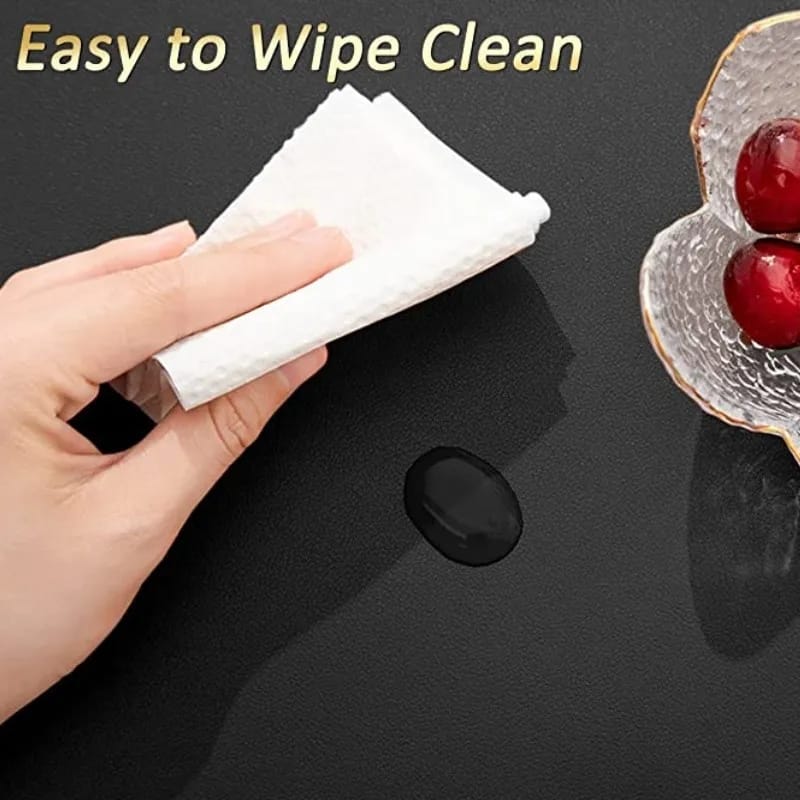2PCs Oval Shape Leather Placemat - Image 8