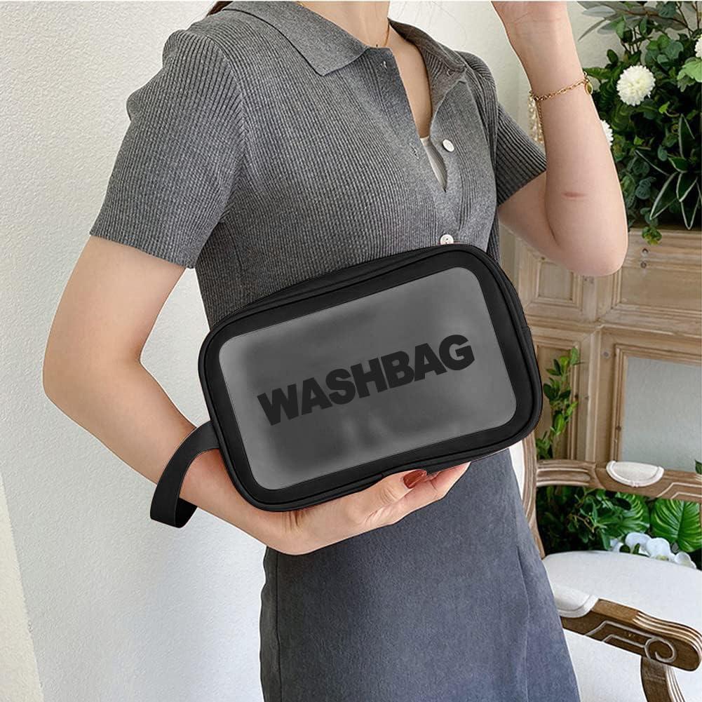Portable Makeup Organizer Bag WASHBAG-Black Large 14626(SA2405-119) - Image 3