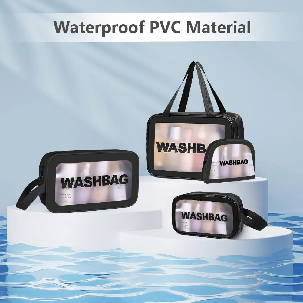 Portable Makeup Organizer Bag WASHBAG-Black 14627 Small(SA2405-120) - Image 3