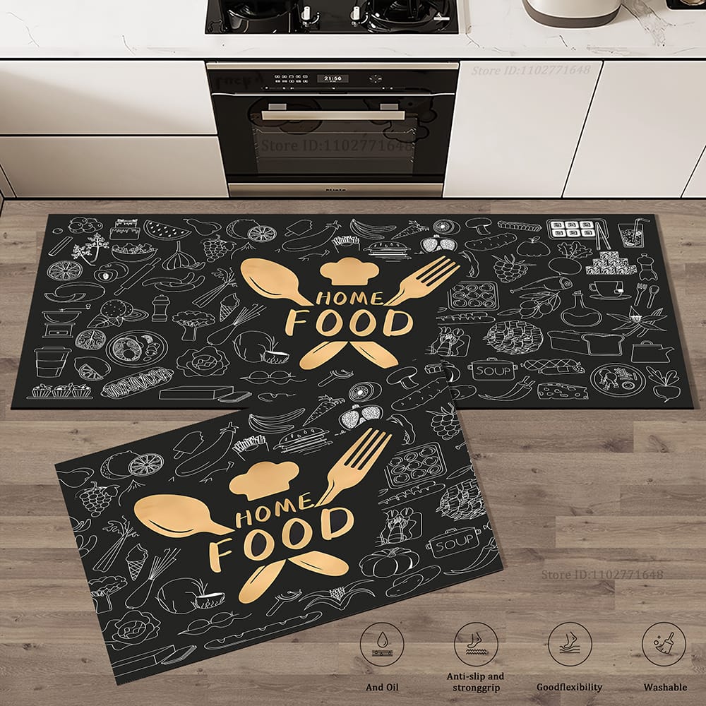 Premium Padded Anti slip Kitchen Mat Set-Home And Food