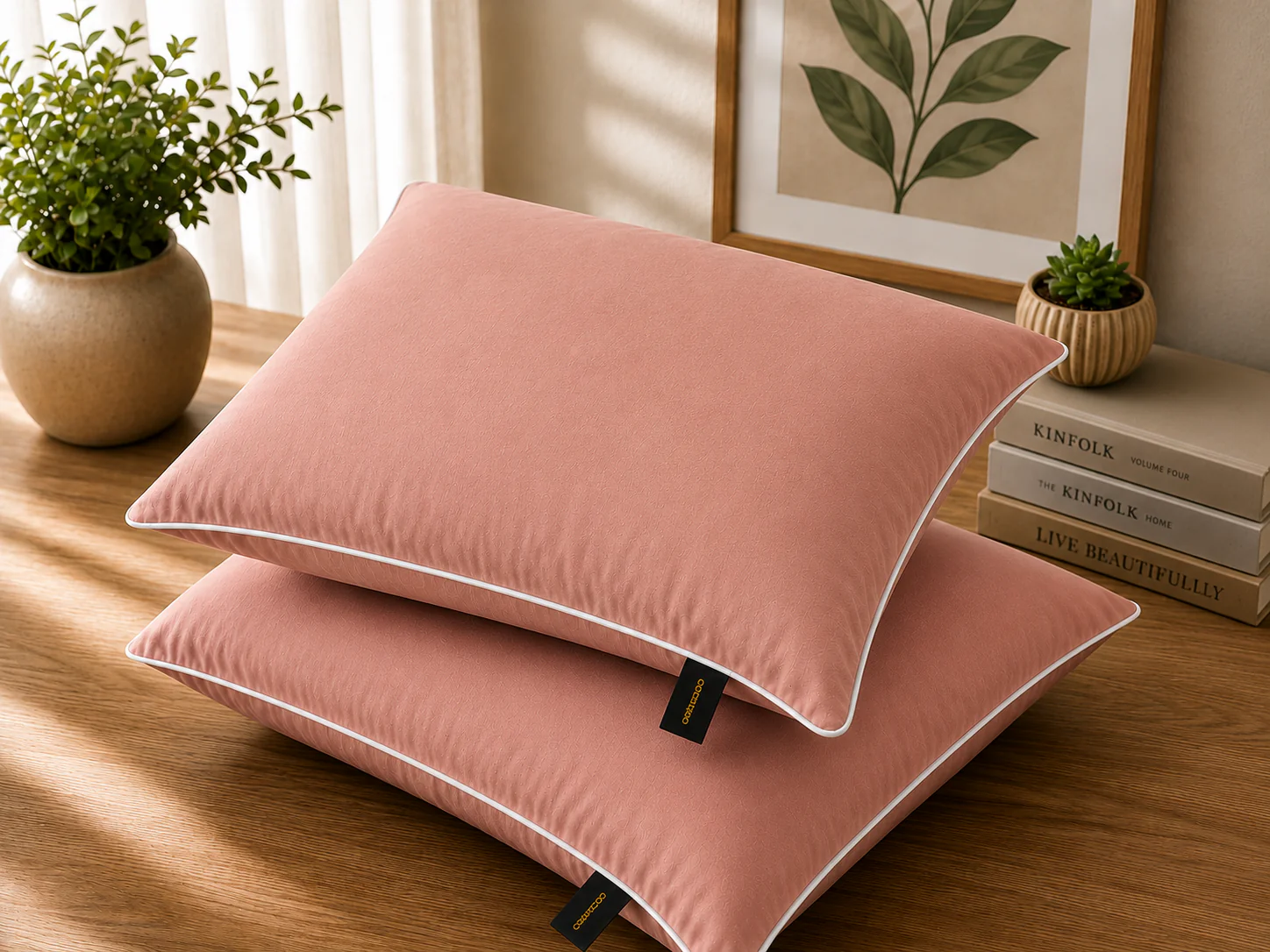 Dyed Pillow Covers Pack of 2- PC0038 - Image 2
