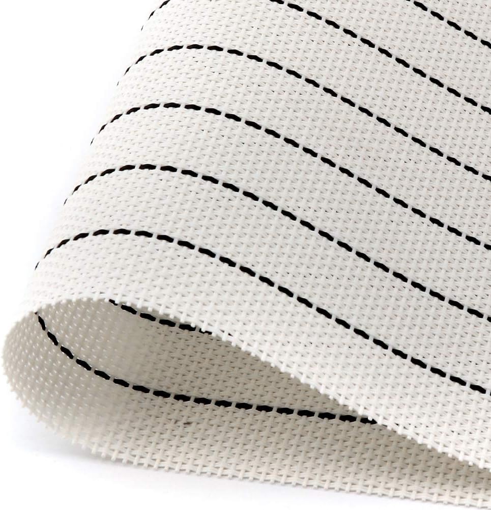 PVC Table Place Mats-White Stripes - Image 8