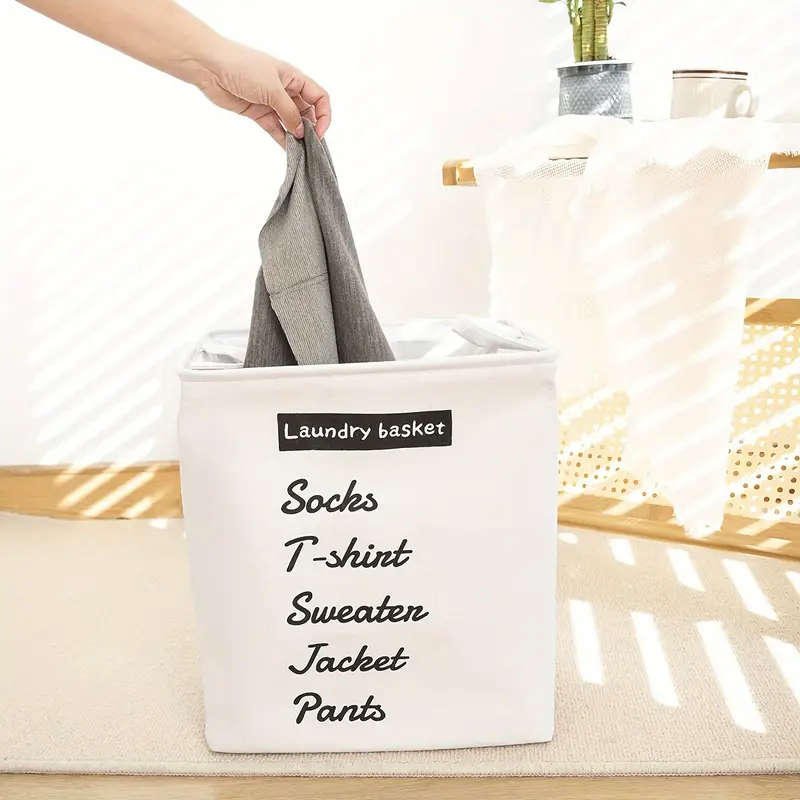 Rectangular Eva Collapsible Laundry Basket(14266)-White
