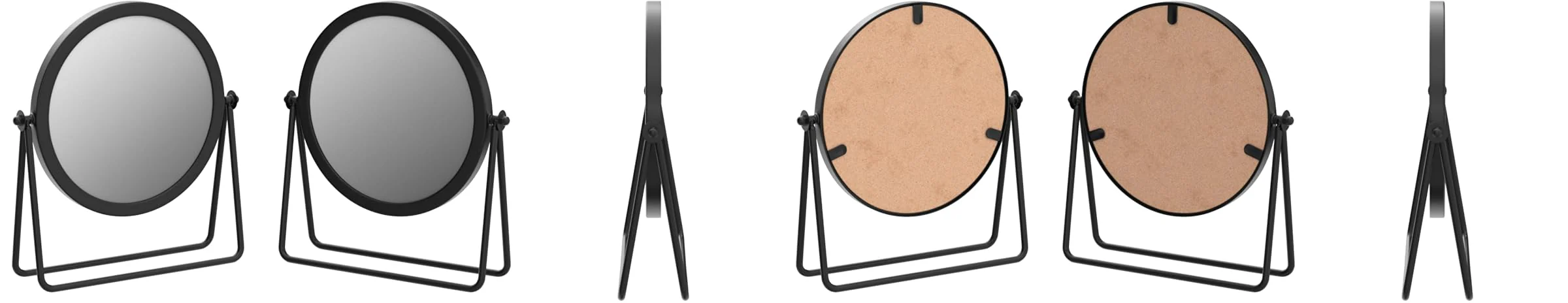 Rotatable Black Vanity Mirror-14295(SA2405-158) - Image 3