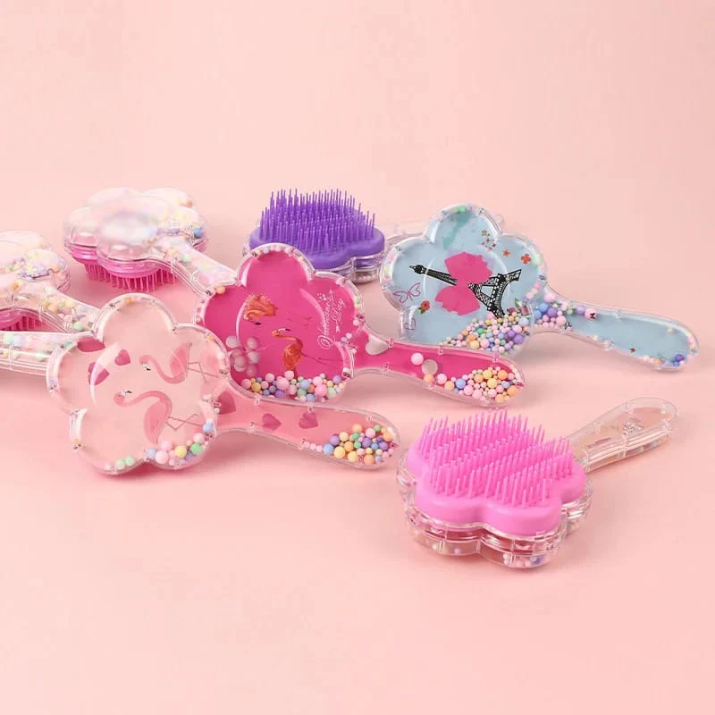 Shell Hair Brush with Handle - Image 11