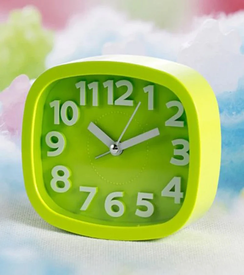 Side Table Alarm Clock-Green(5545)(SA2405-57) - Image 2