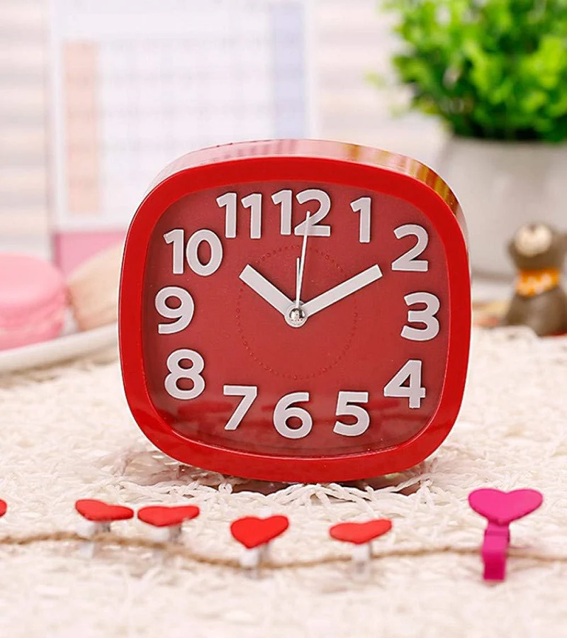 Side Table Alarm Clock-Red(SA2405-57) - Image 2