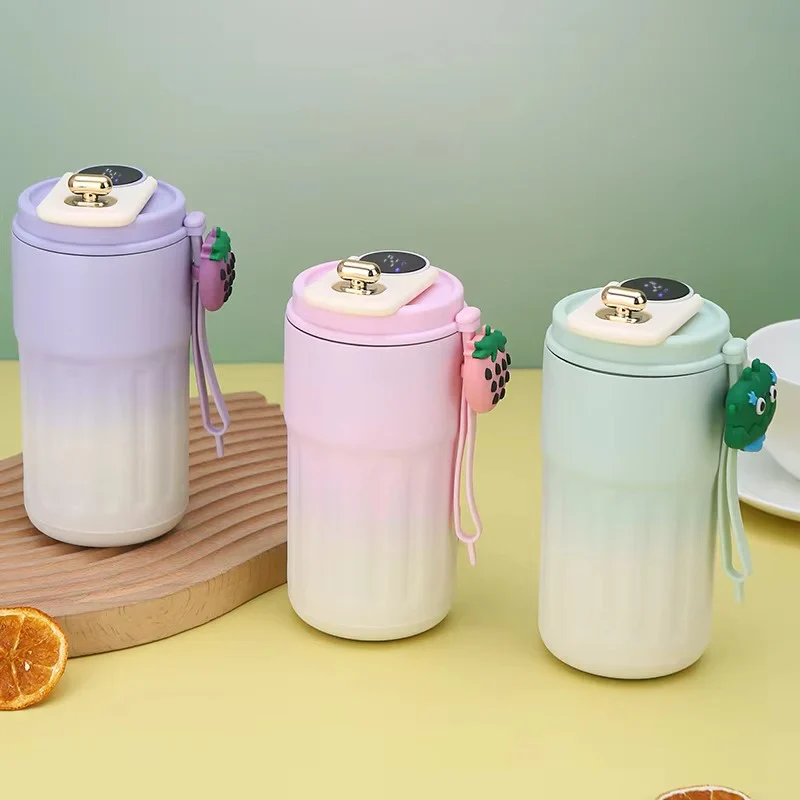 Smart Coffee Thermos With Temperature Display (SA2510-154)Blue - Image 2