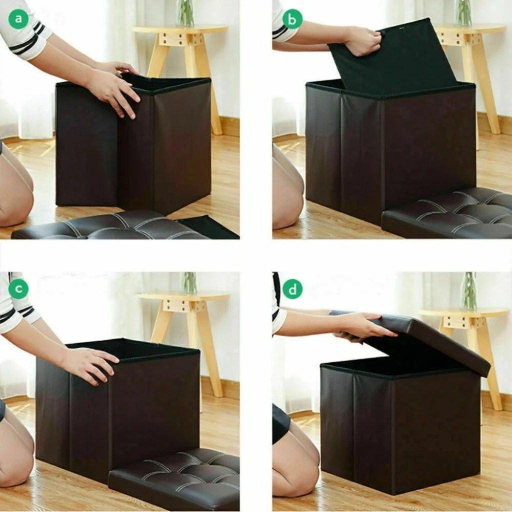 Modular Storage Stool Box (2458)- Brown