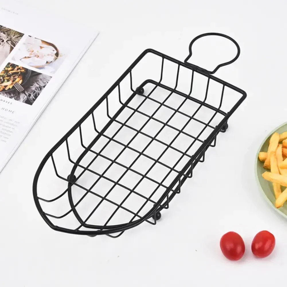 Stainless Steel Boat Snack5647 Basket-Black - Image 3