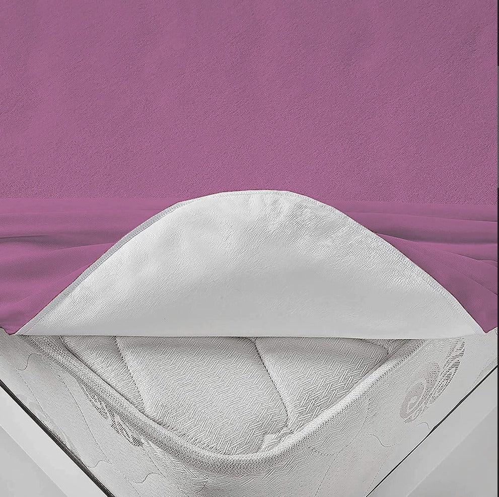 Terry Waterproof Mattress Protector-Lilac - Image 3