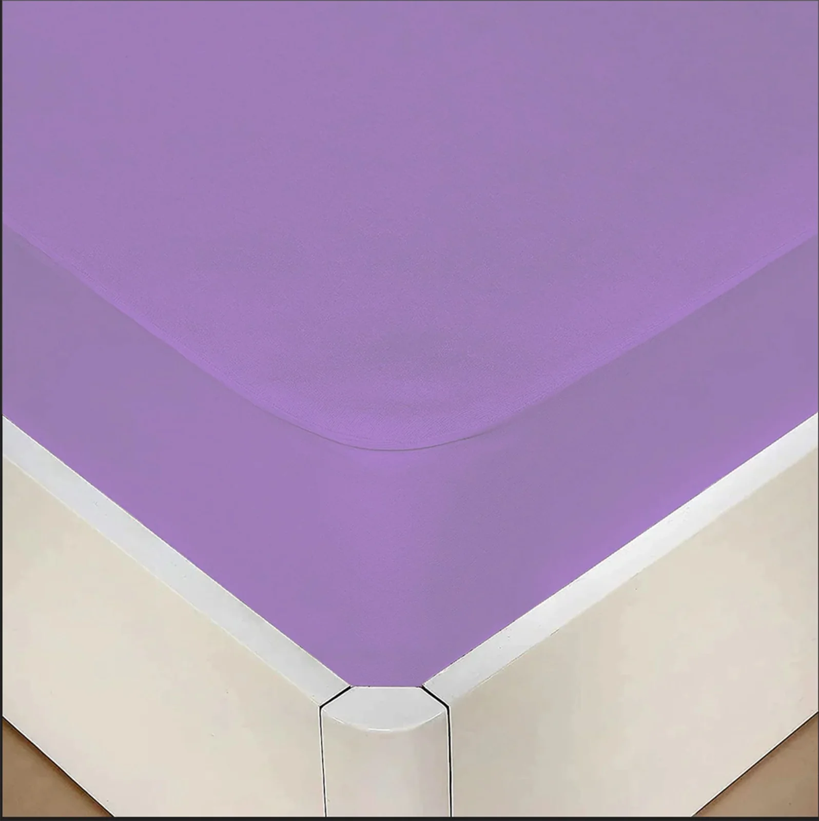 Terry Waterproof Mattress Protector-Purple - Image 2