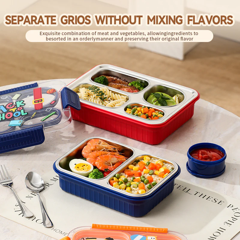 TrioFeast Bento Lunch Box Leak Proof(3 Compartment) -SA2510-057WIN - Image 5