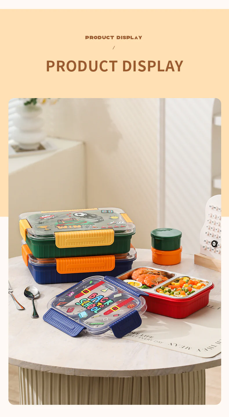 TrioFeast Bento Lunch Box Leak Proof(3 Compartment) -SA2510-057WORK - Image 12