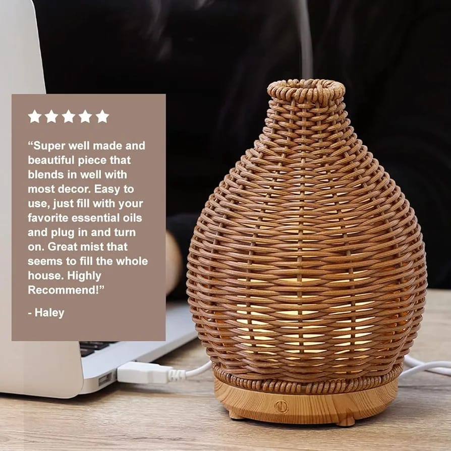 Ultrasonic Aromatherapy Air Humidifier-Beige(SA2405-189) - Image 11