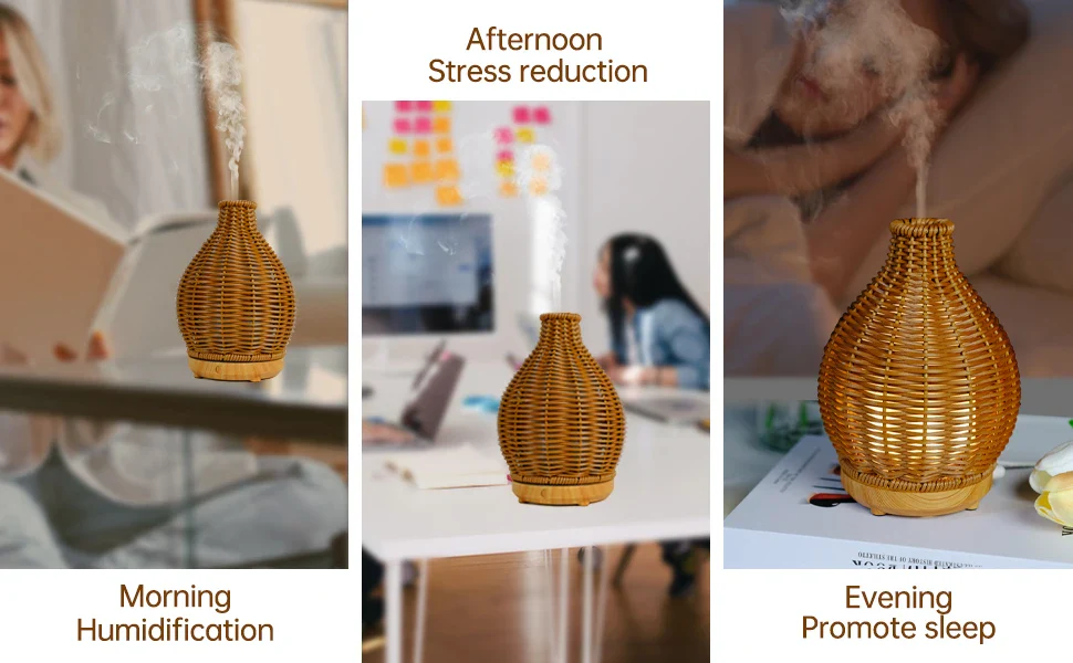 Ultrasonic Aromatherapy Air Humidifier-Beige(SA2405-189) - Image 5