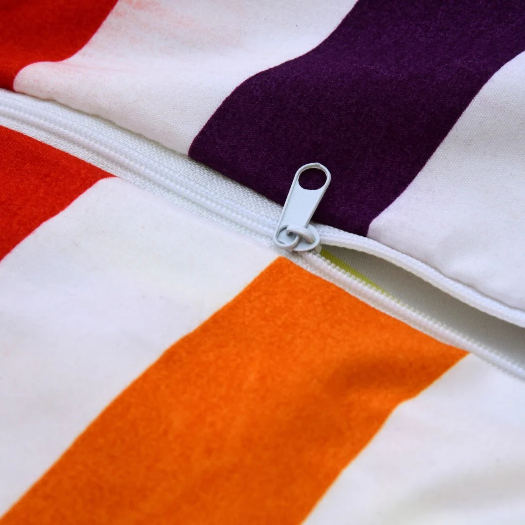 Zipper Mattress Cover Printed-Rainbow Stripes - Image 3