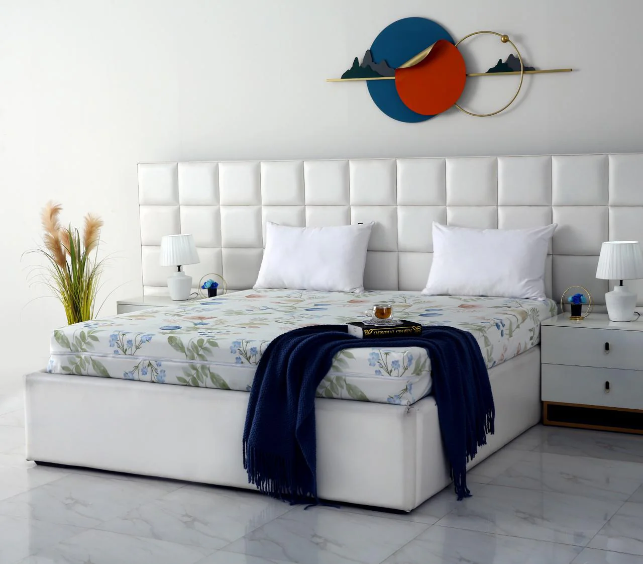 Zipper Mattress Cover Printed-Water Lilly - Image 7